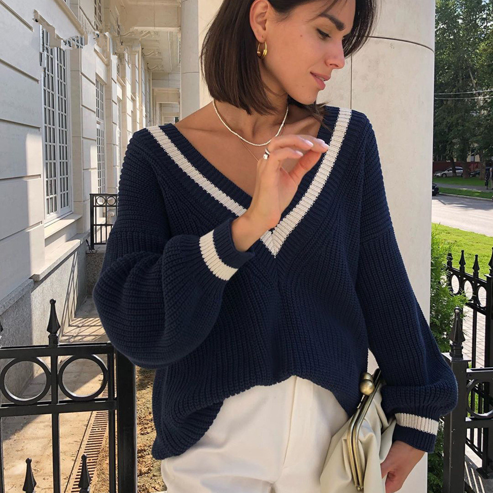 Sleeve Patchwork Sweaters & Cardigans