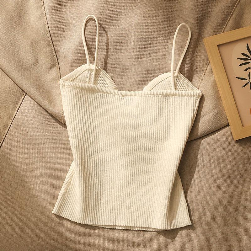 Wholesale Women's Casual Solid Color Backless Tank Tops