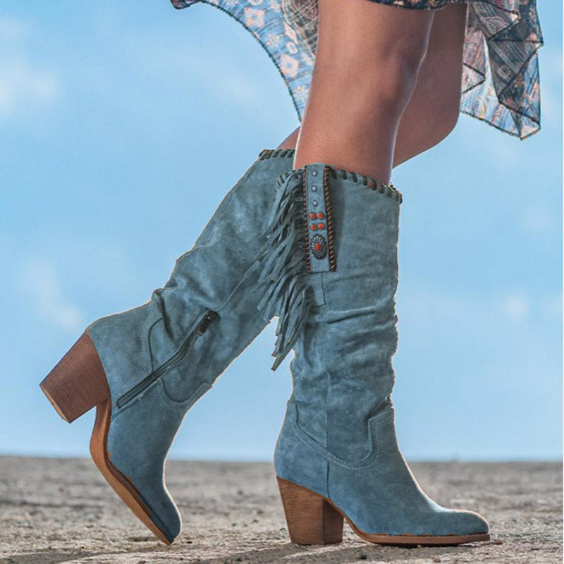 Casava TasselRise High-Tube Fashion Boots