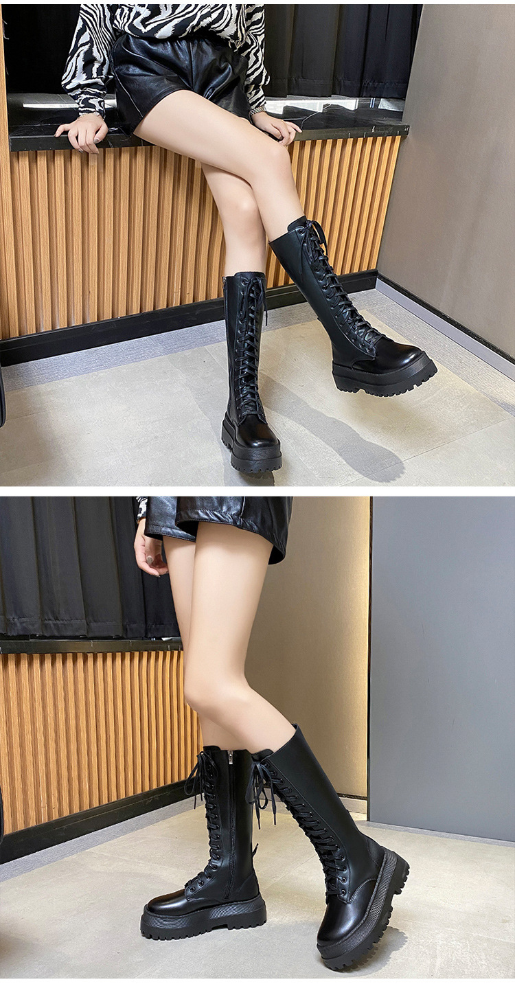 Casava Regent Knight Lace-Up Martin Boots