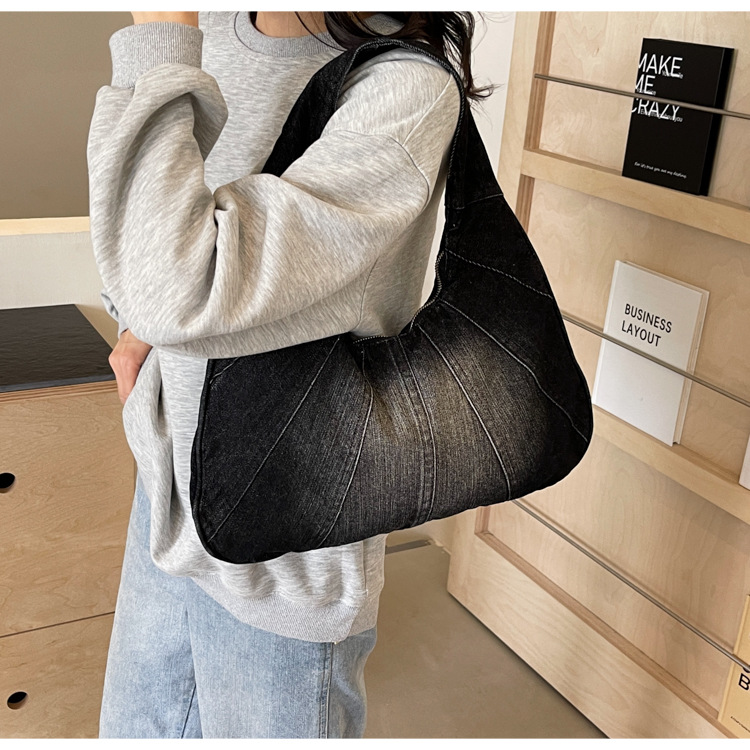 Casava Denim Canvas Tote Bag