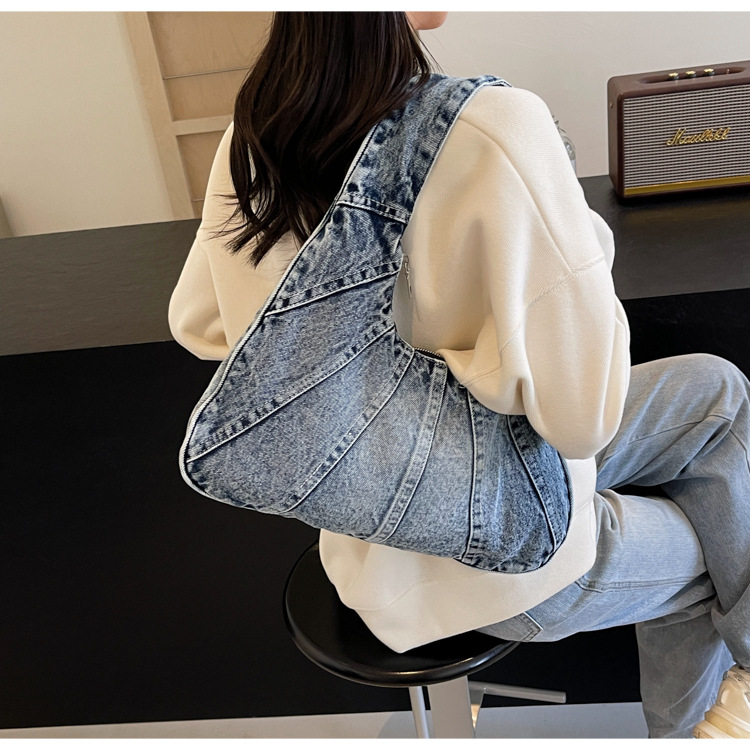 Casava Denim Canvas Tote Bag