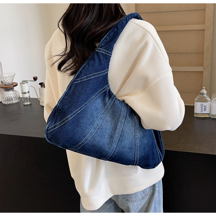 Casava Denim Canvas Tote Bag