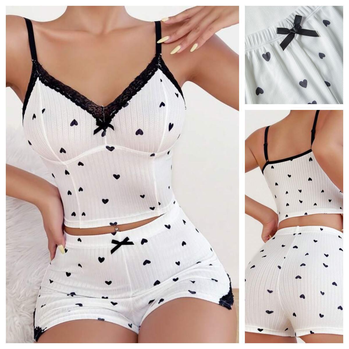 Casava Lace Shorts Pajama Set