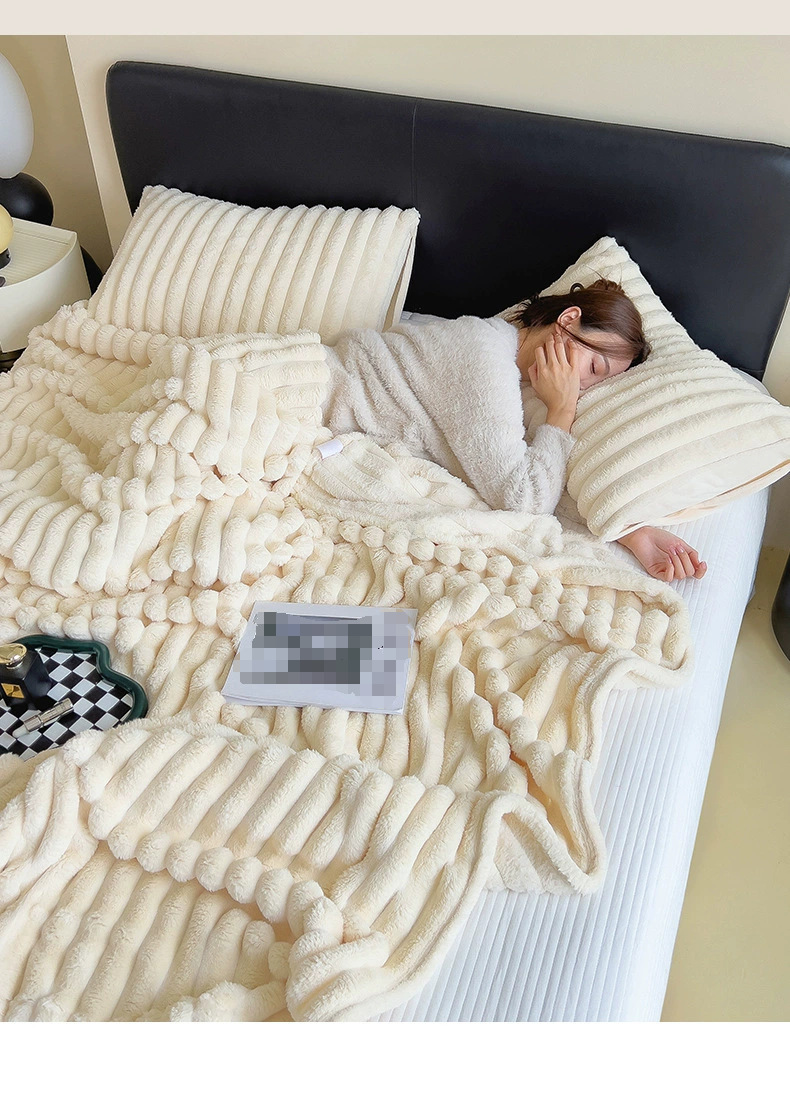Casava Cozy Rabbit Plush Nap Blanket