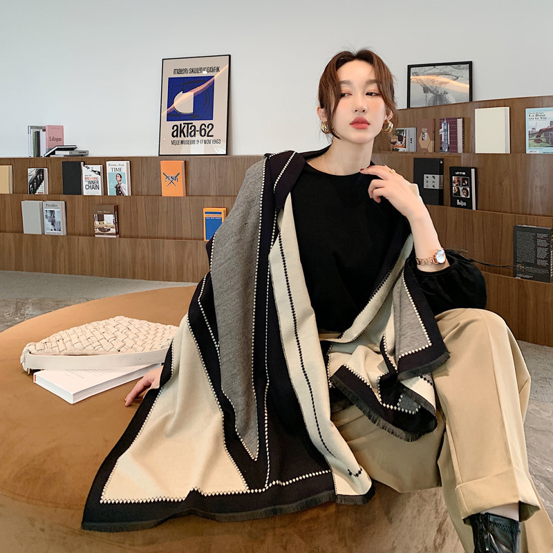 Casava Thickened Double-Sided Scarf