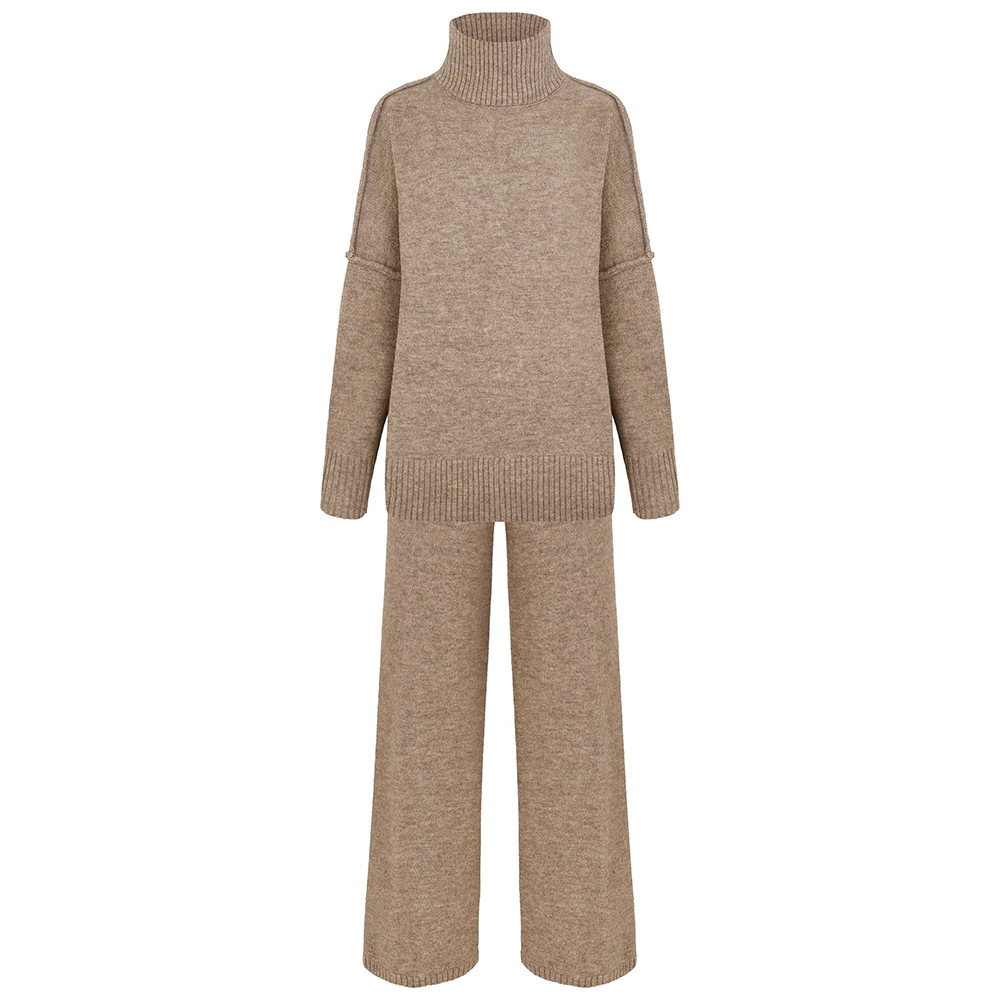 Women’s Solid Color Nylon Pant Co-ord Set