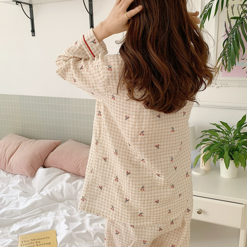 Casava Cherry Plaid Cozy Pajama Set