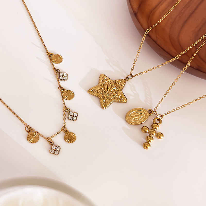 Casava Pentagram GeoGlow Necklace