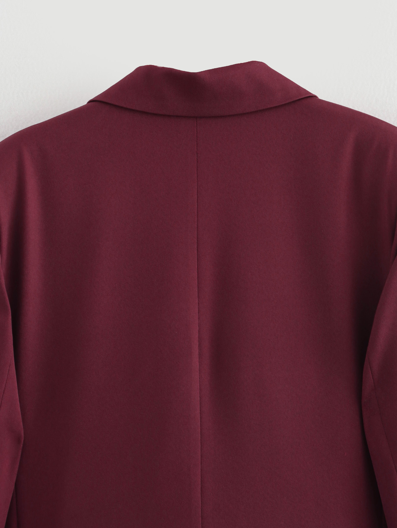 Women's Coat Long Sleeve Blazers Wine Red