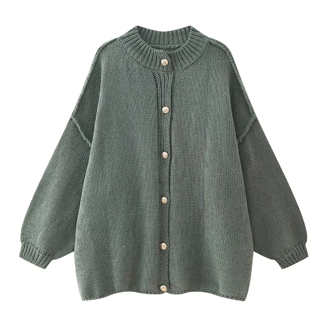 Long Sleeve Button Sweaters & Cardigan
