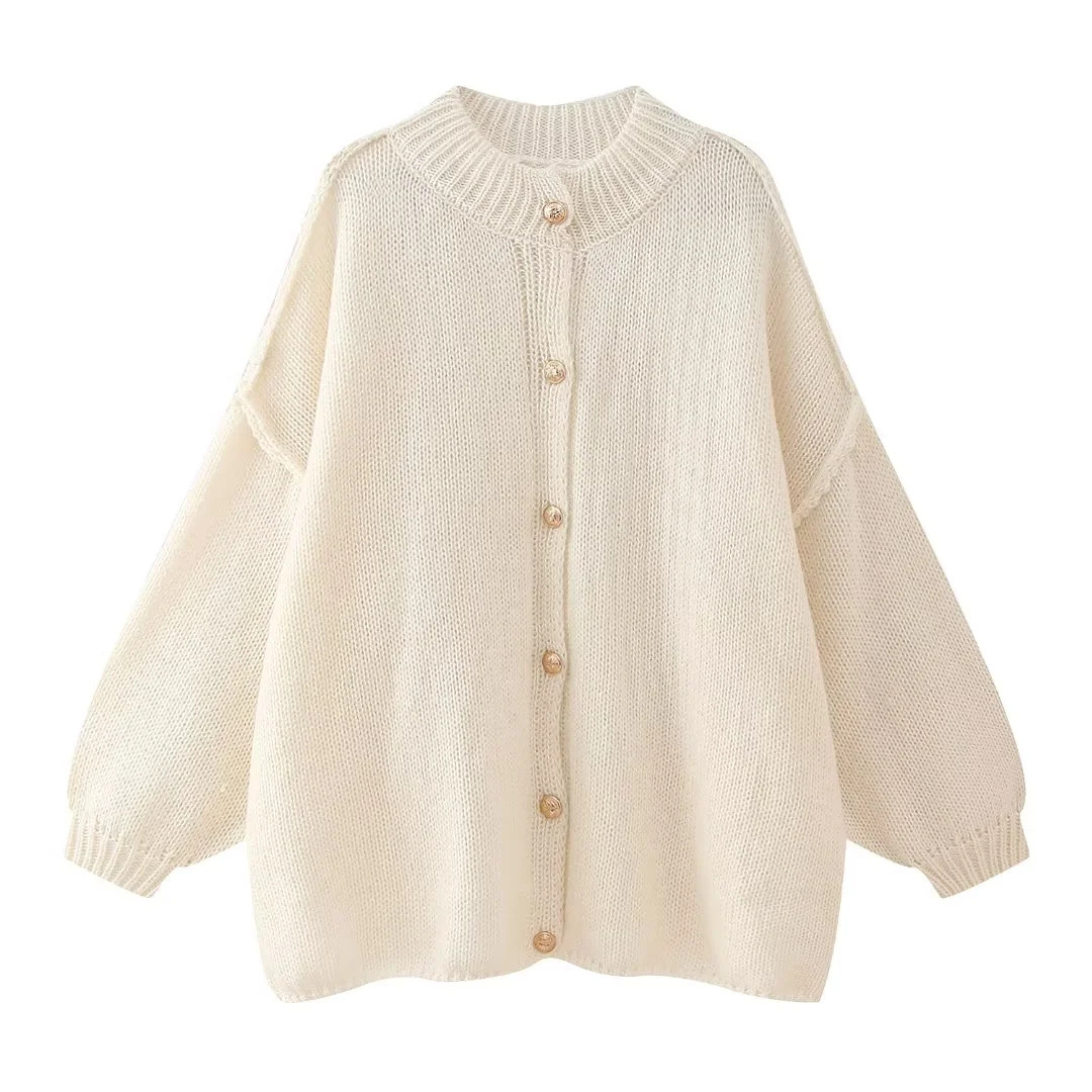 Long Sleeve Button Sweaters & Cardigan