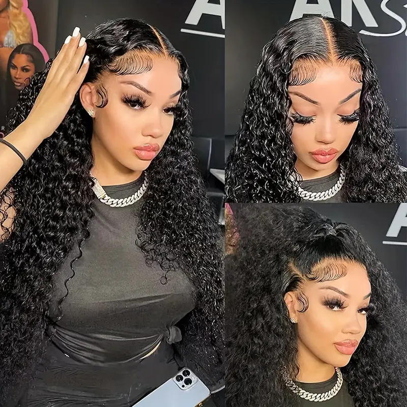 Holiday Party High Temperature Wire Long Bangs Long Curly Hair Wigs