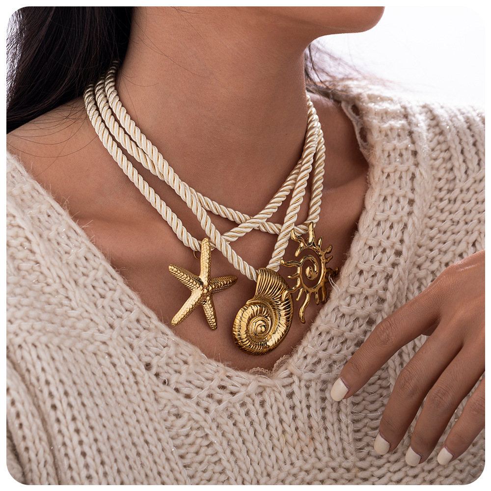Casava Marine-Themed Pendant Necklace