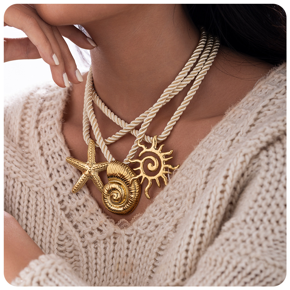 Casava Marine-Themed Pendant Necklace
