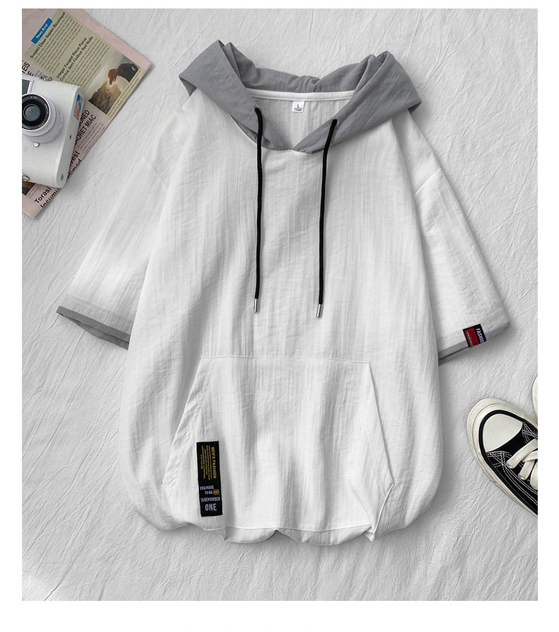 Casava Short-Sleeved Hooded Sweater