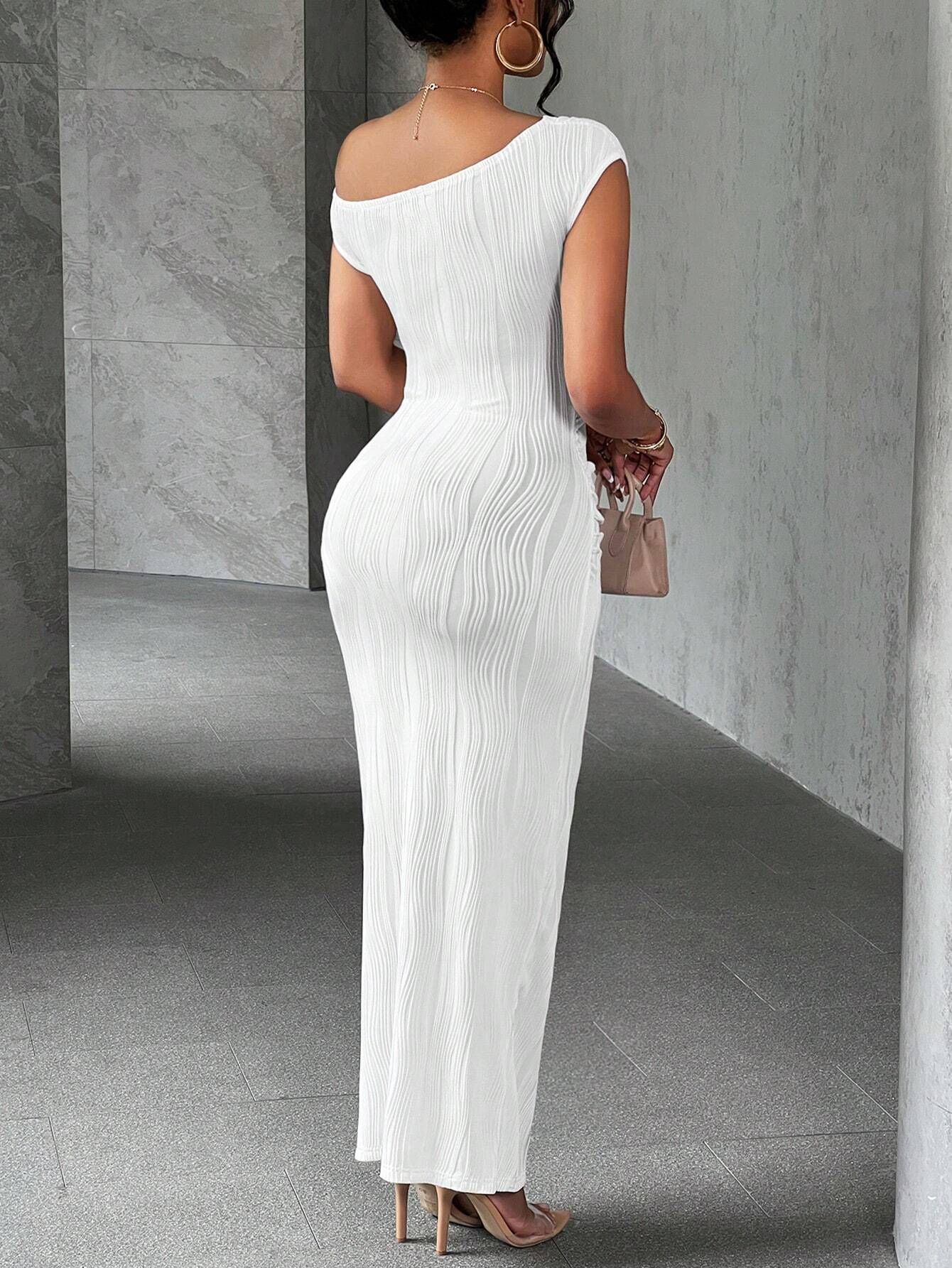 Casava Slant Shoulder Dress
