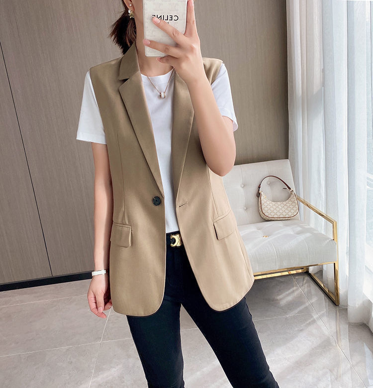 Spring And Autumn Sleeveless Suit Vest
