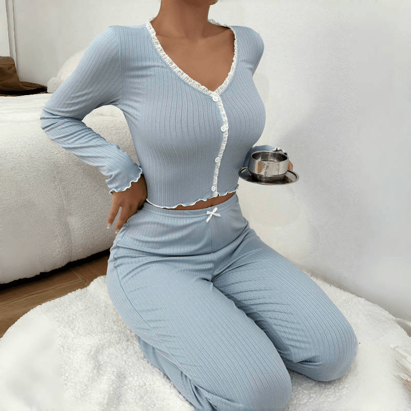 Casava Elegant Lace Pajama Set