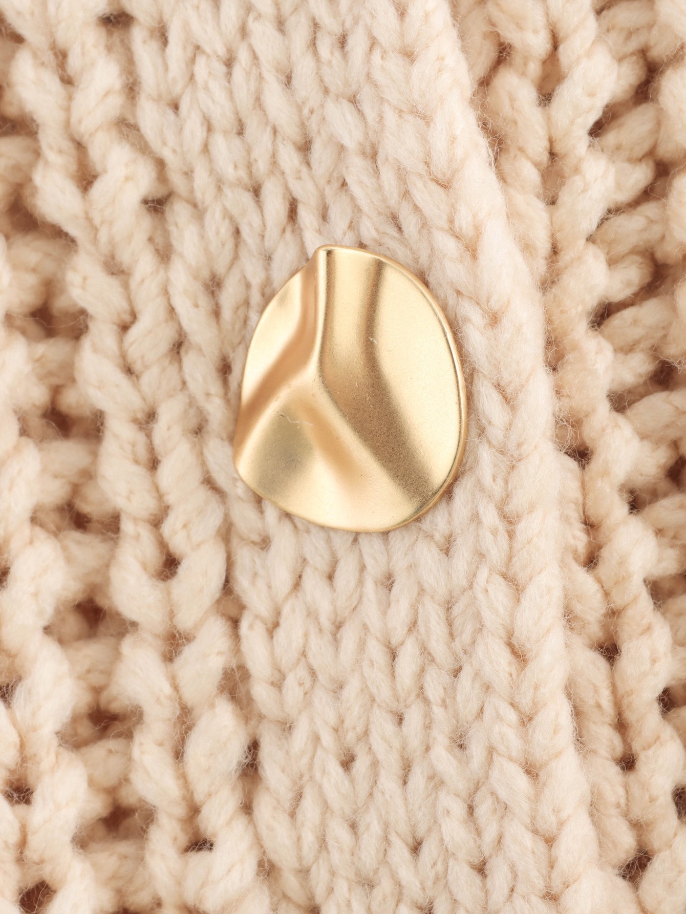 Thick Needle Knitted Cardigan Sweater