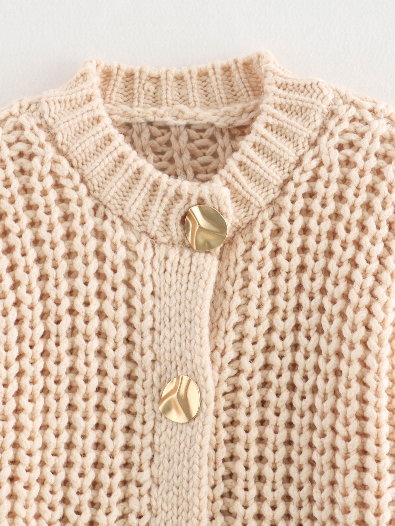 Thick Needle Knitted Cardigan Sweater