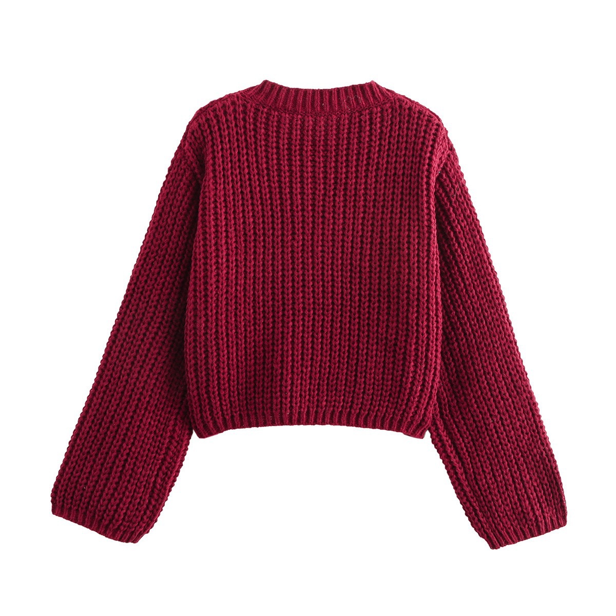 Thick Needle Knitted Cardigan Sweater