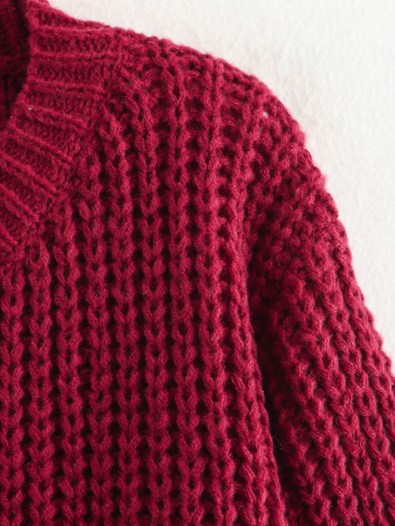Thick Needle Knitted Cardigan Sweater