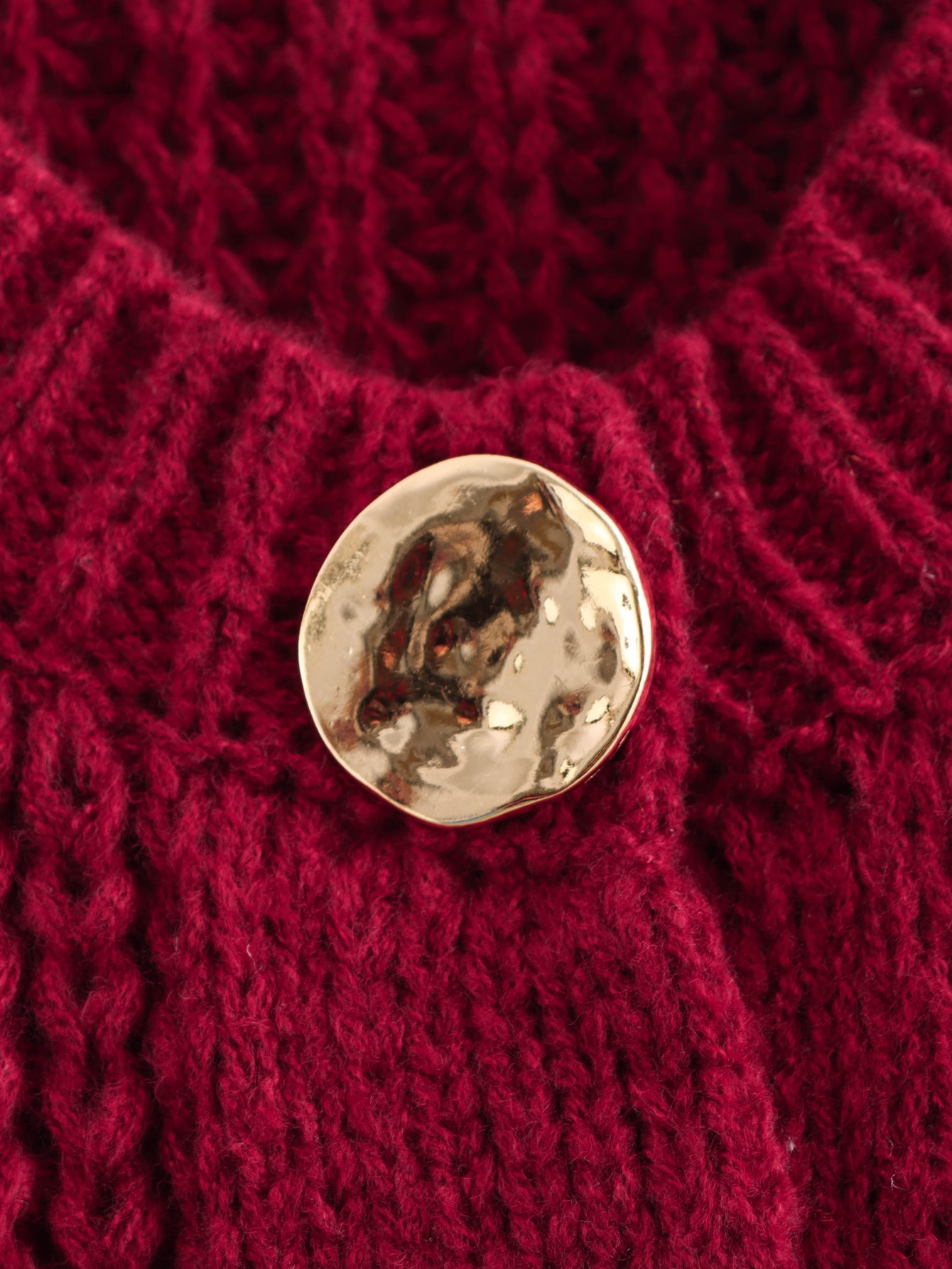 Thick Needle Knitted Cardigan Sweater