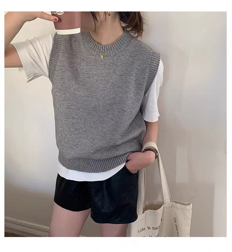 Solid Color Splicing Pullover