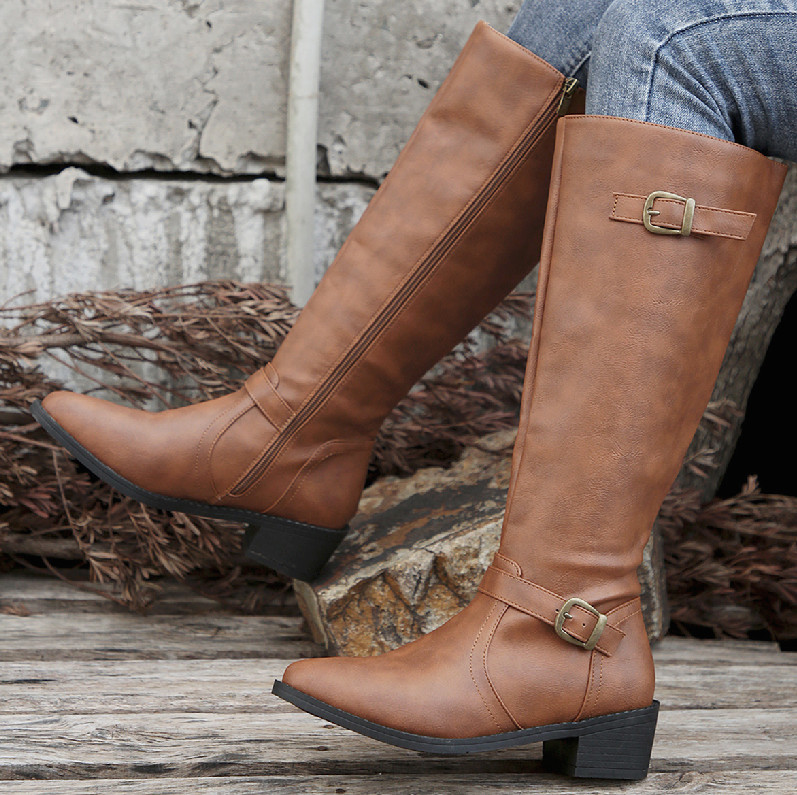 Casava BucklePrint High-Tube Martin Boots