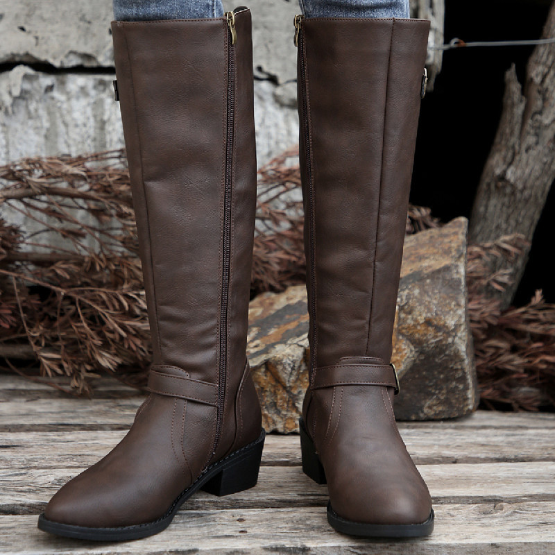 Casava BucklePrint High-Tube Martin Boots