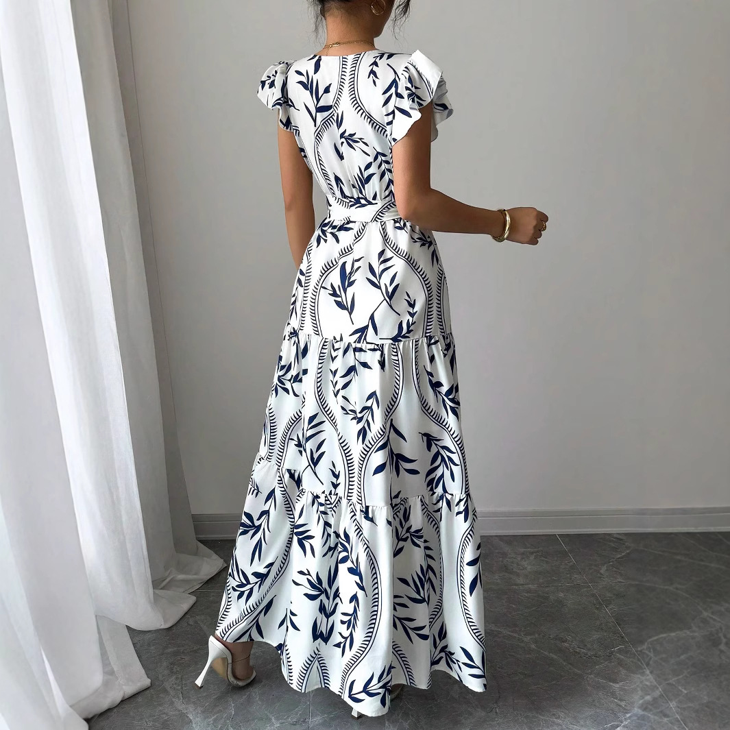High Waist Ankle-length Bubble Sleeve