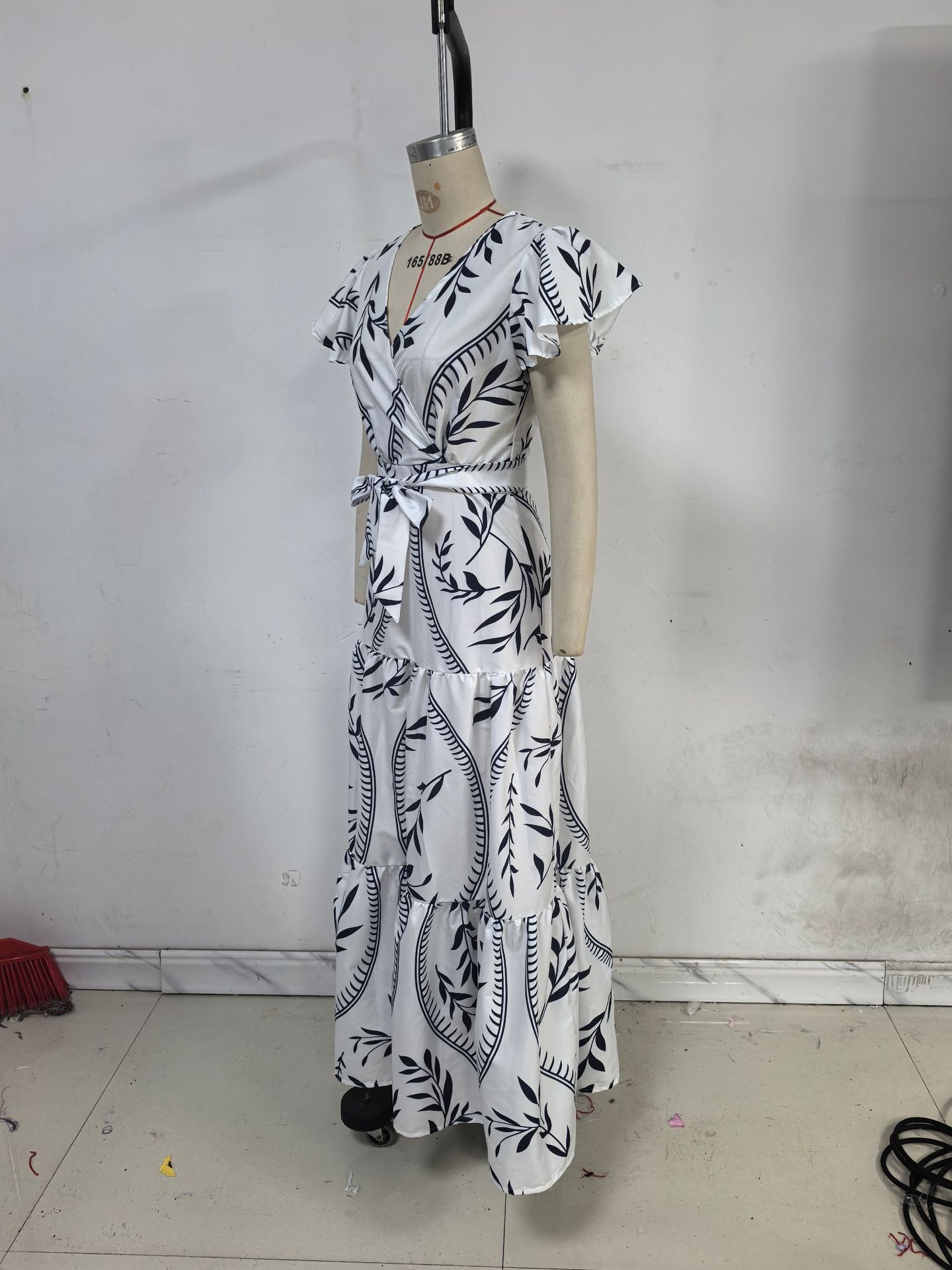 High Waist Ankle-length Bubble Sleeve
