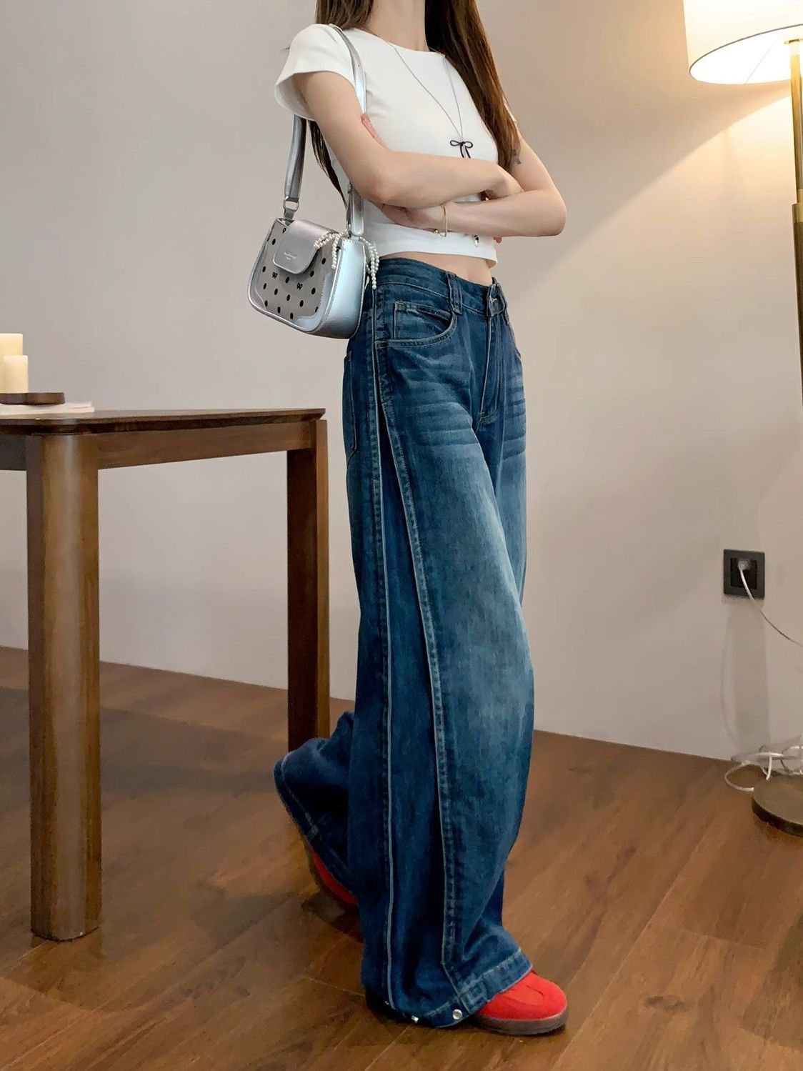Casava Wide Leg Denim Jeans
