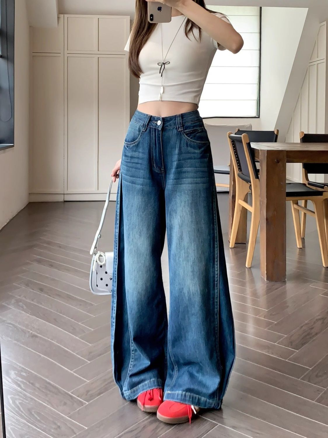 Casava Wide Leg Denim Jeans
