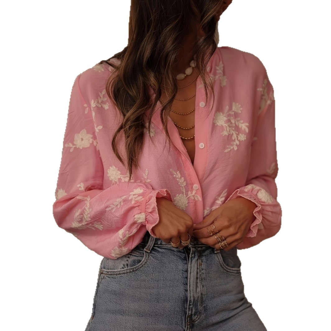 Long Sleeve Floral Print Shirt