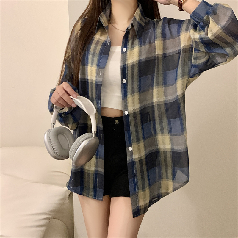 Lattice Long Sleeve Women's Shirt