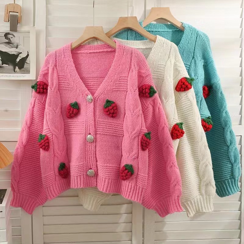 Embroidered Casual V-neck A-line Coat