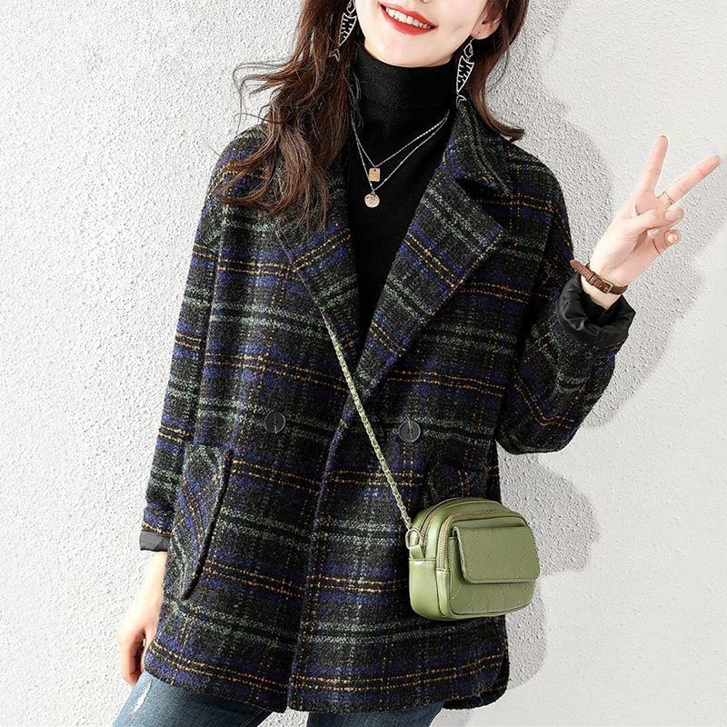 Elegant Women's Woolen Coat Pullover