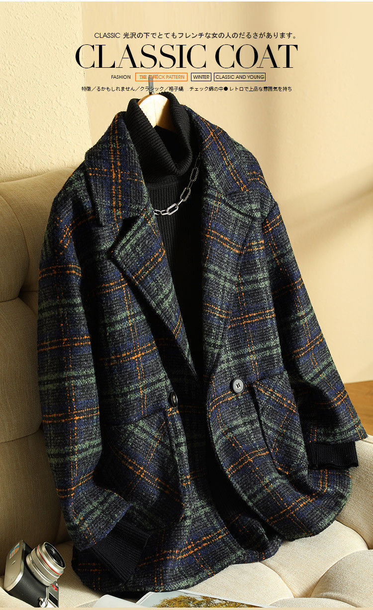 Elegant Women's Woolen Coat Pullover