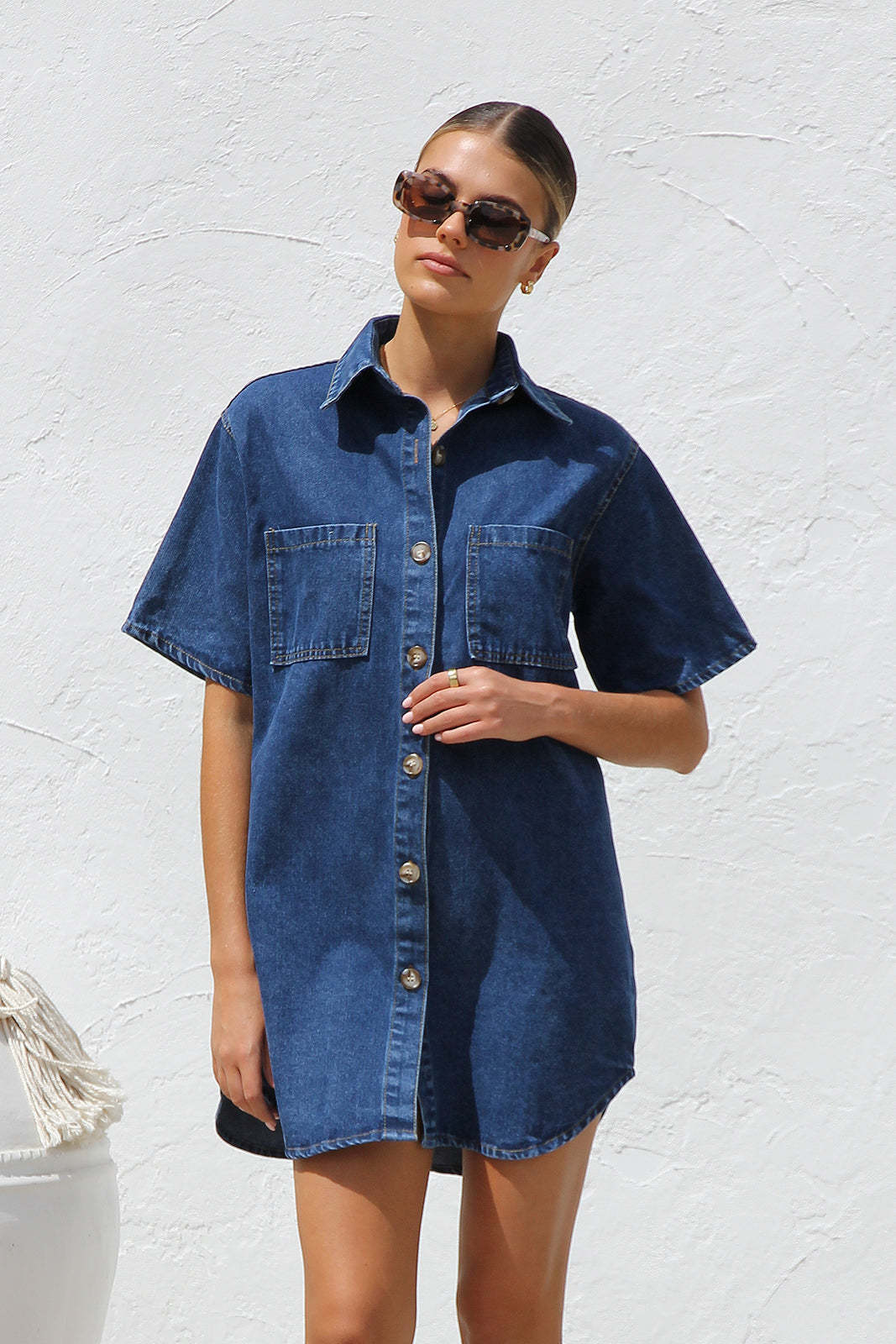 Denim Cardigan Loose