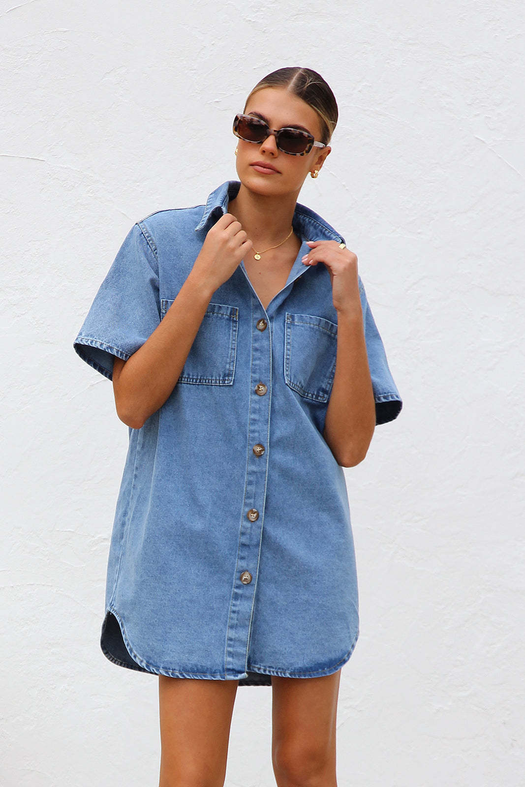 Denim Cardigan Loose