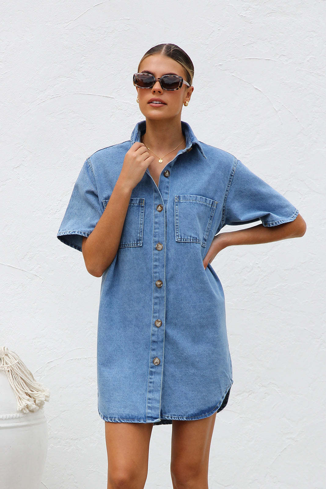 Denim Cardigan Loose