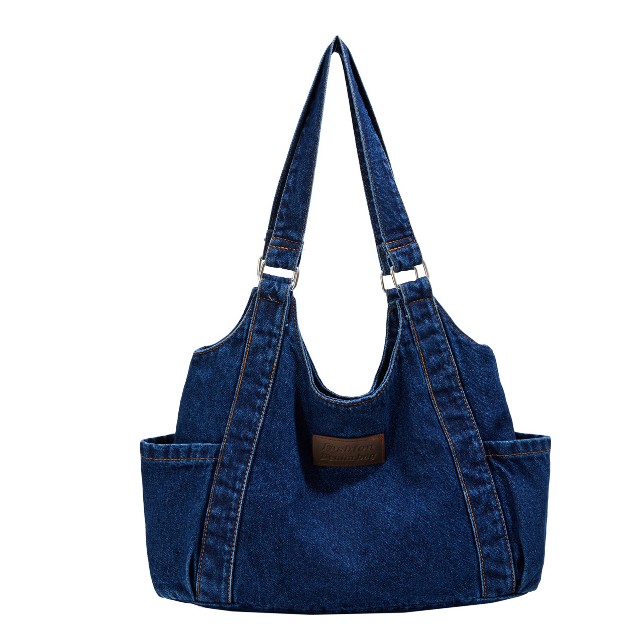 Casual Artistic Denim Canvas Tote Bag