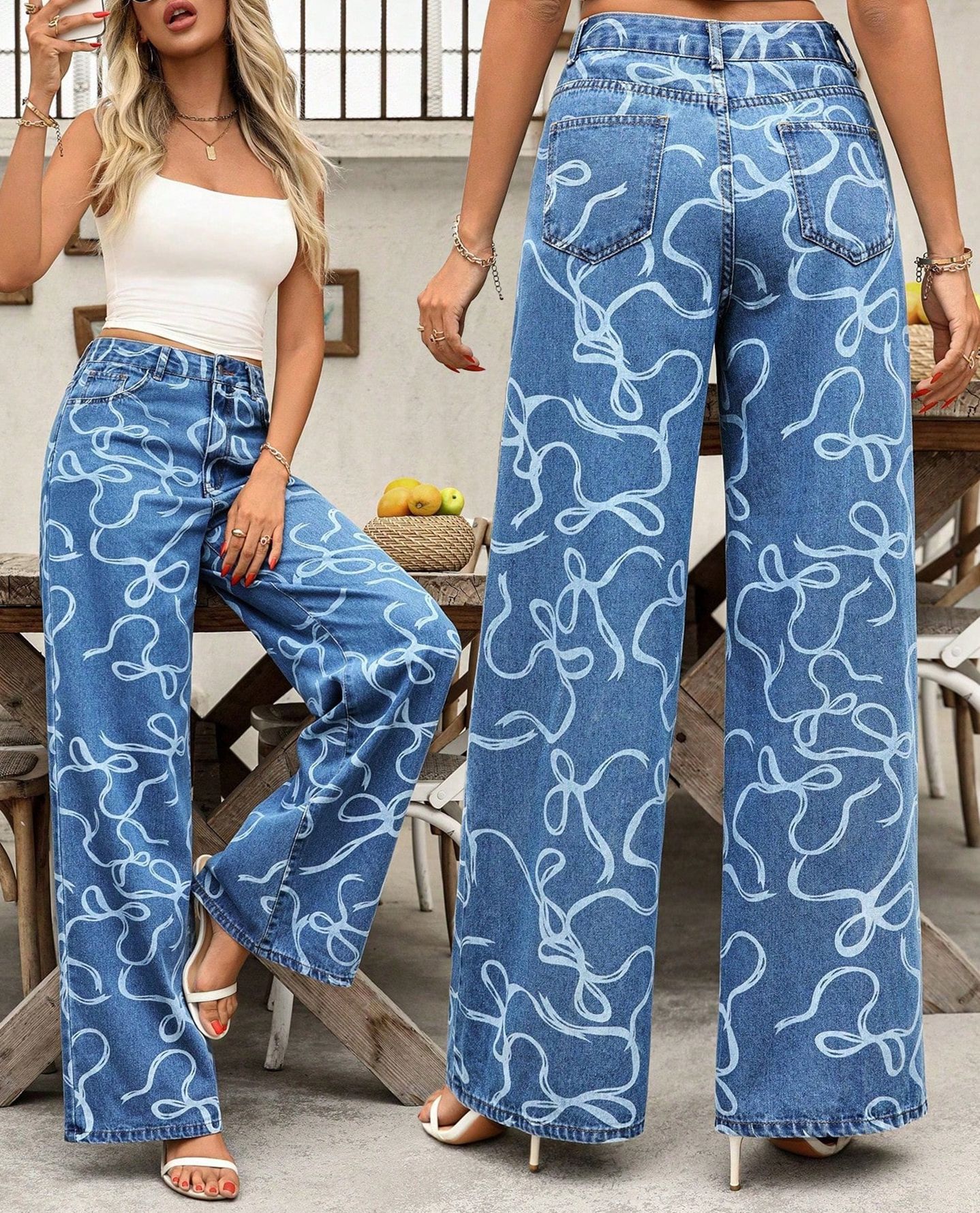 Casava Printed Jeans