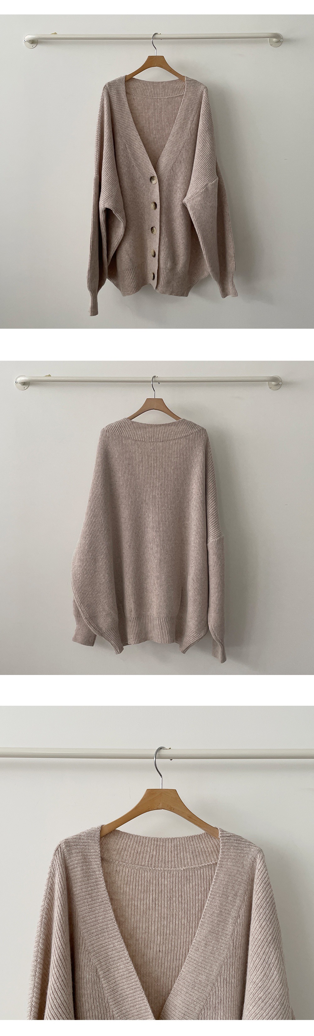 Winter Casual Style No-button Cotton Knitwear