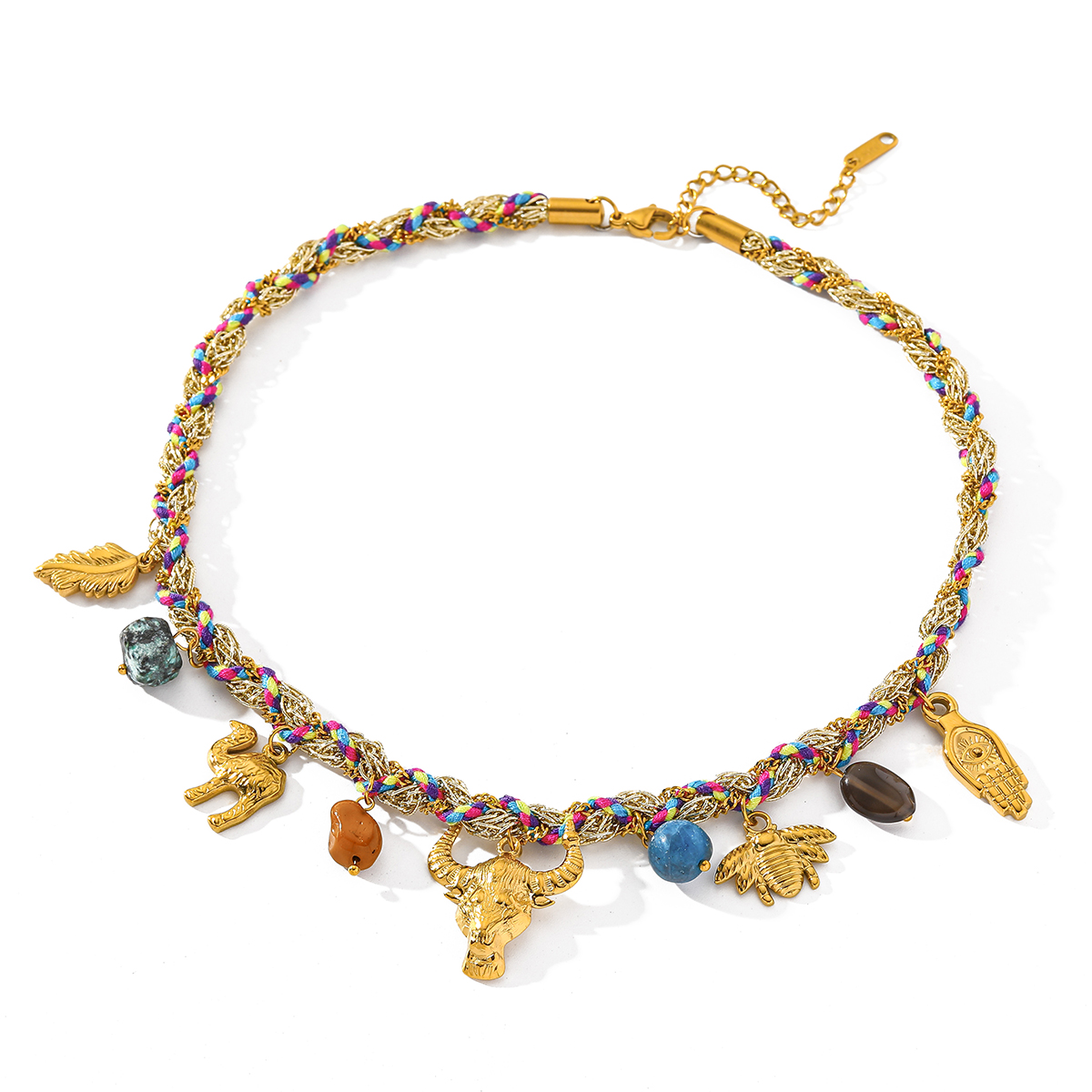 Casava gold-plated necklace