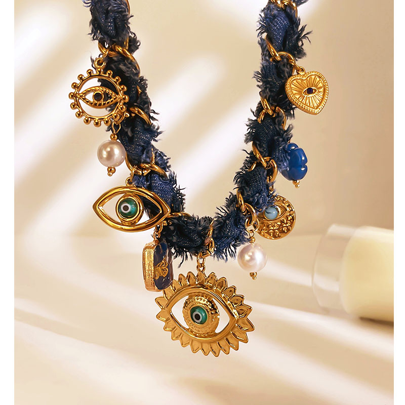 Casava Flower Multi Pendant Necklace