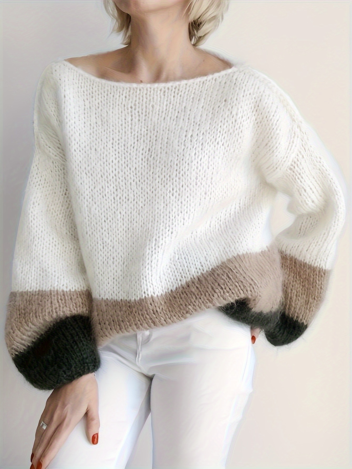 Soft Knitted Round Neck Sweater