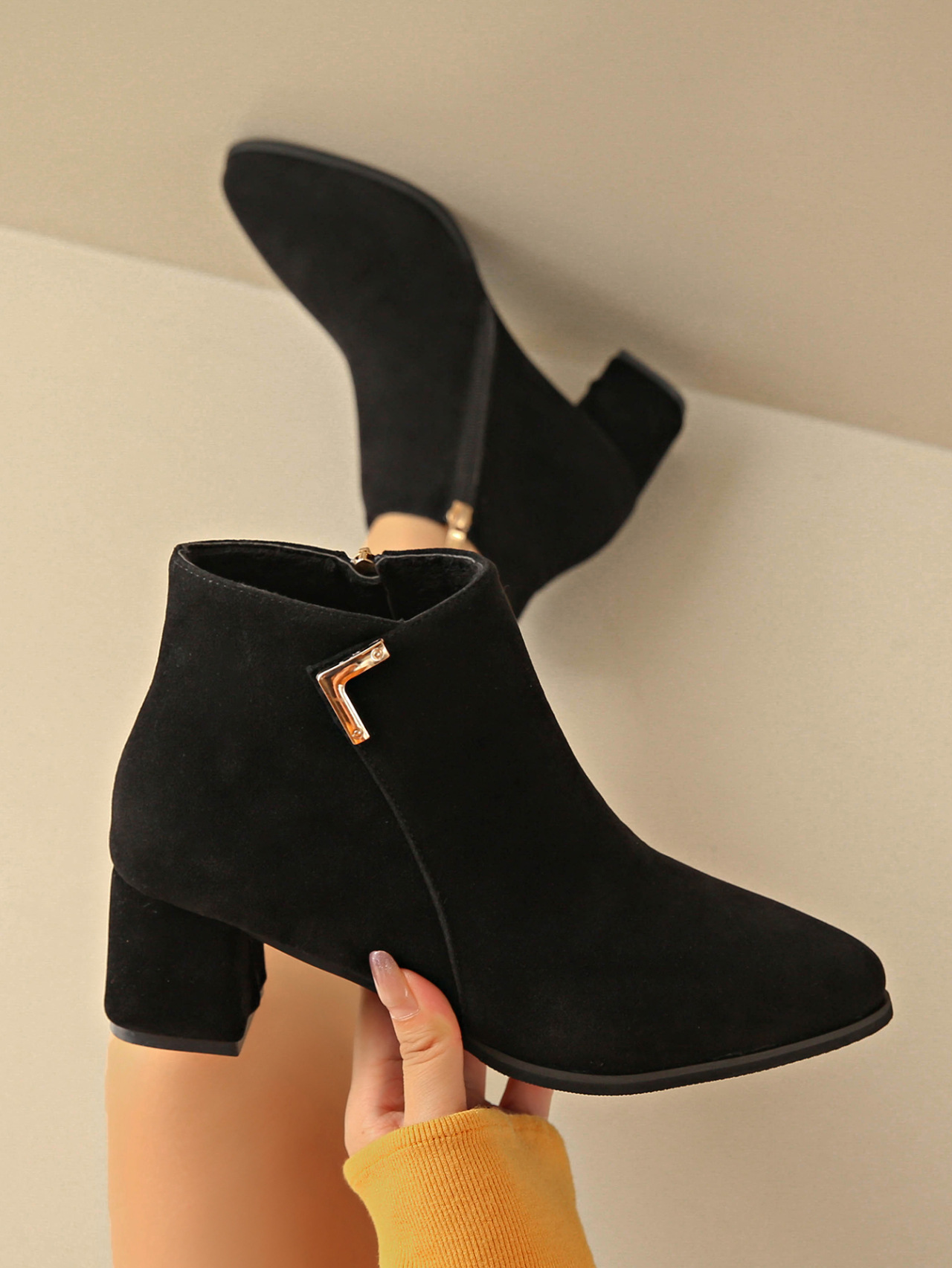 Casava LeopardChic Mid-Heel Ankle Boots
